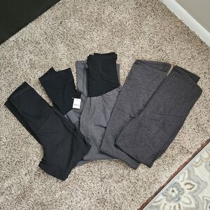 HUGE Maternity Leggings/Pants Lot Sz Large